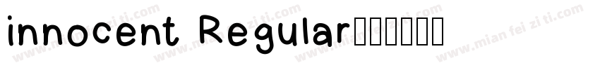 innocent Regular字体转换